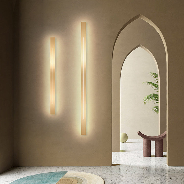Modern LED Wall Lamp - LumièreGold-Gold-L 23.62 in-Warm White-Nora Luxe