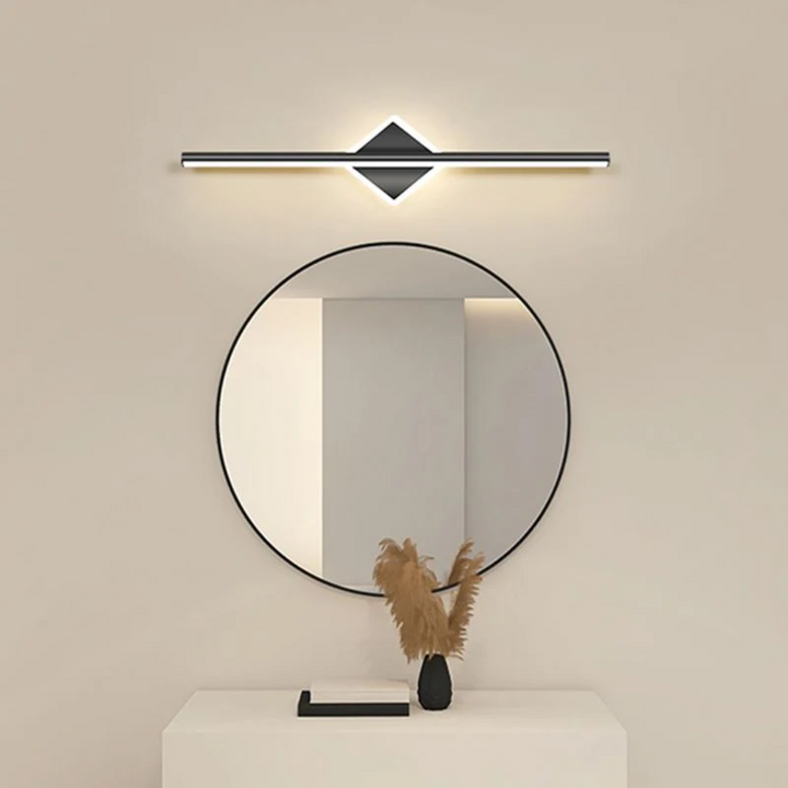 Modern LED Wall Lamp - OpalEdge-Square-Black-15.75 inches-Nora Luxe