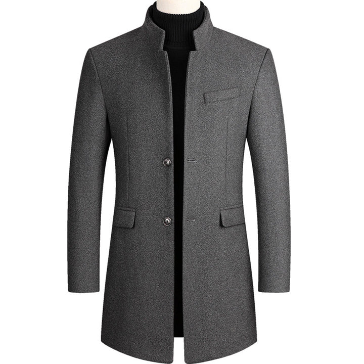 Modern Long Men's Coat - Alexander-Gray-M-Nora Luxe