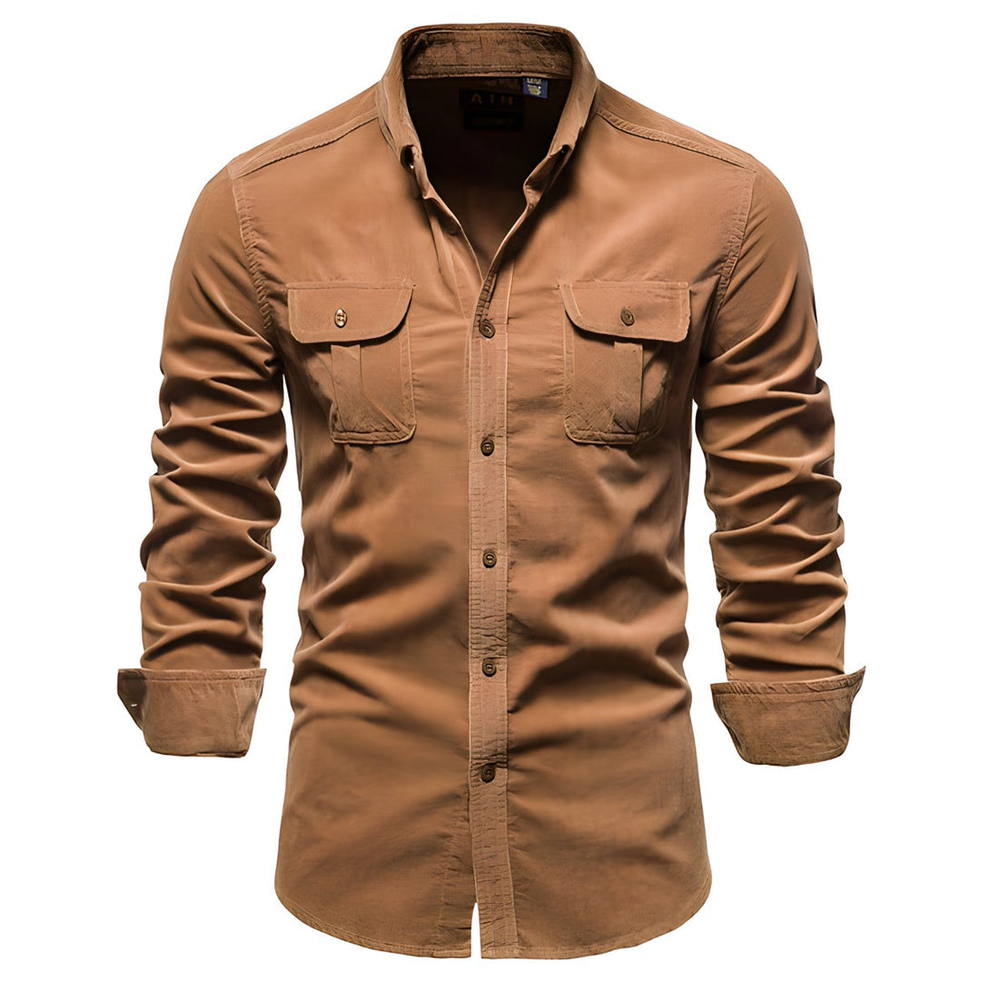 Modern Men's Shirt - Aiden-Brown-S-Nora Luxe