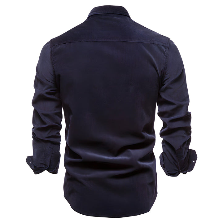 Modern Men's Shirt - Aiden-Dark Grey-S-Nora Luxe