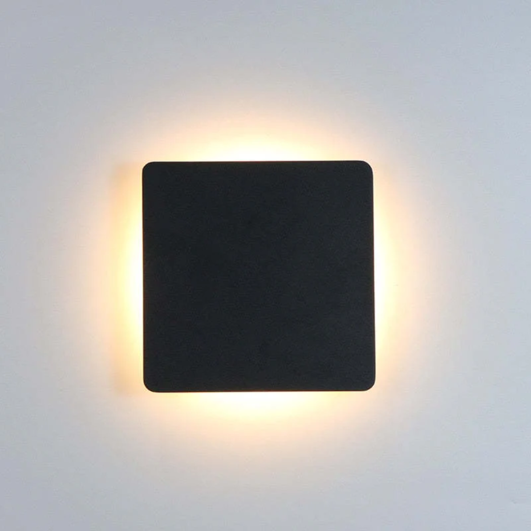 Modern Minimalist LED Wall Lamp - Zenith-Black-Warm White-Round Klein-Nora Luxe