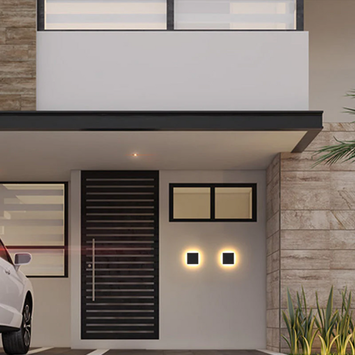 Modern Minimalist LED Wall Lamp - Zenith-Black-Warm White-Round Klein-Nora Luxe
