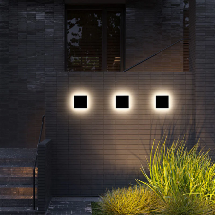 Modern Minimalist LED Wall Lamp - Zenith-Black-Warm White-Round Klein-Nora Luxe