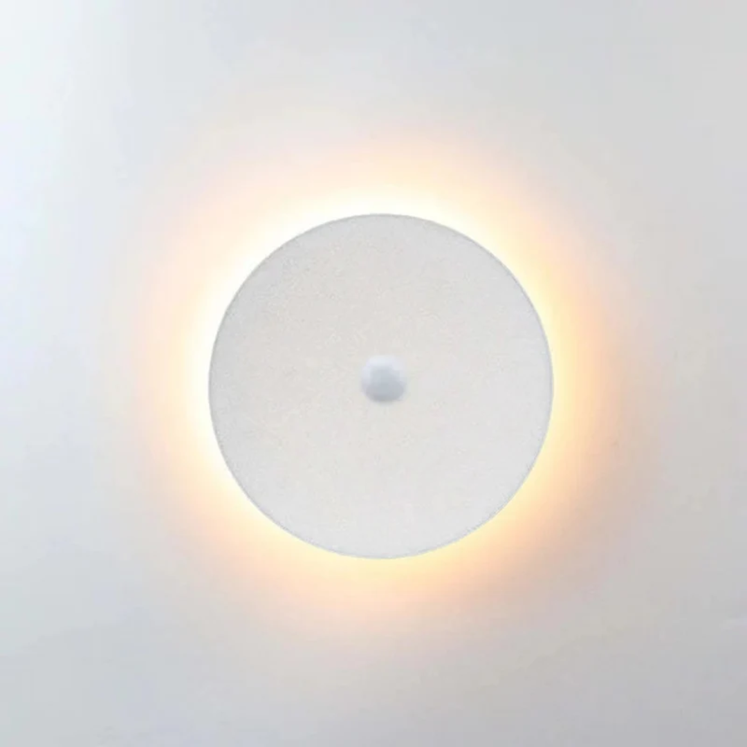 Modern Minimalist LED Wall Lamp - Zenith-White-Warm White with Motion Sensor-Round Klein-Nora Luxe
