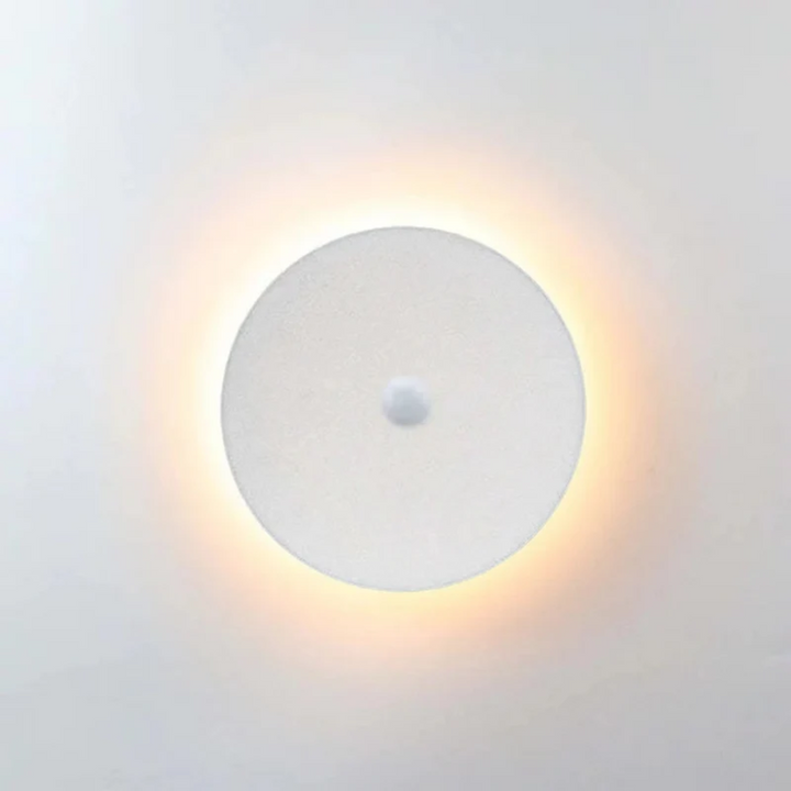Modern Minimalist LED Wall Lamp - Zenith-White-Warm White with Motion Sensor-Round Klein-Nora Luxe