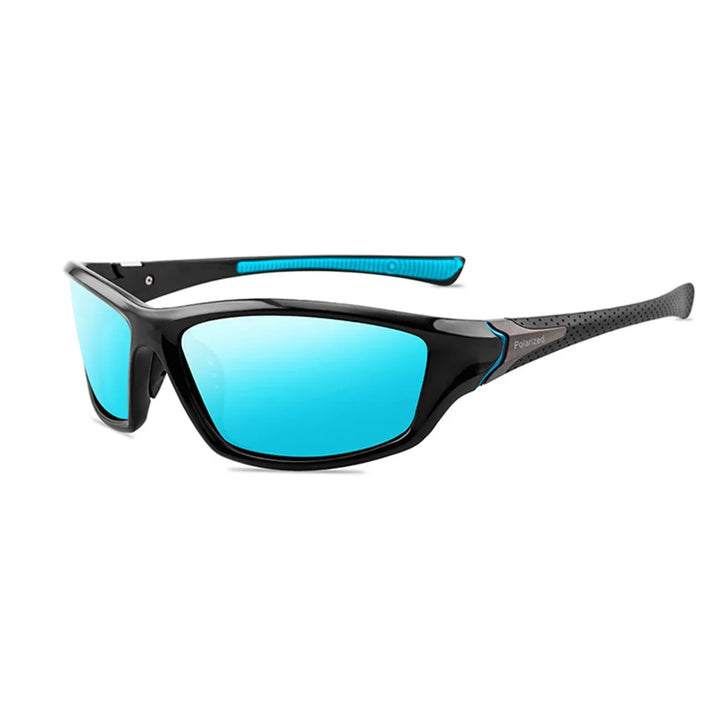 Modern & Polarised Unisex Sunglasses with UV400 Protection – Alex-Blue-Nora Luxe