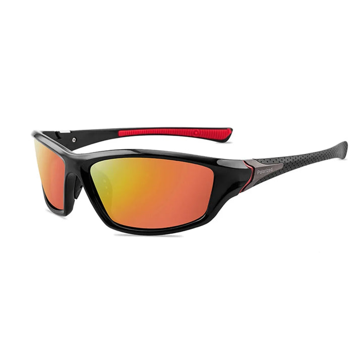 Modern & Polarised Unisex Sunglasses with UV400 Protection – Alex-Red-Nora Luxe