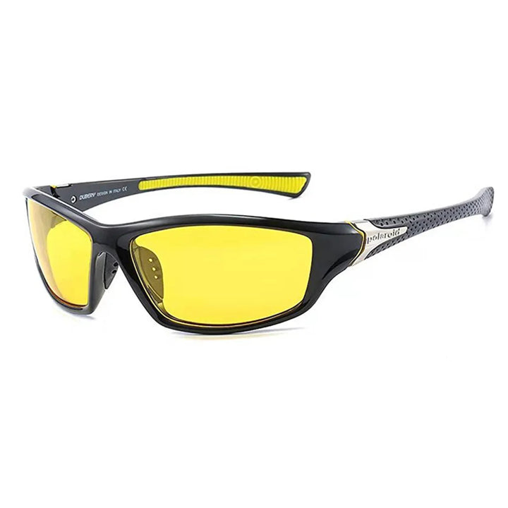 Modern & Polarised Unisex Sunglasses with UV400 Protection – Alex-Yellow-Nora Luxe