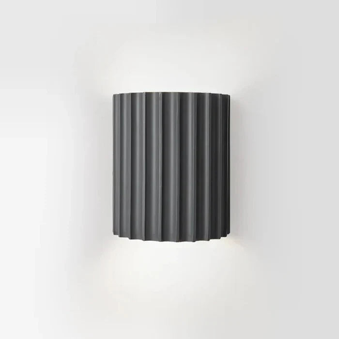 Modern Resin Wall Lamp - ArtisticWave-Gray-Warm White-Nora Luxe