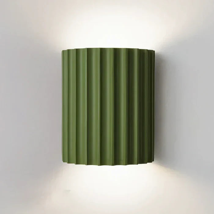 Modern Resin Wall Lamp - ArtisticWave-Green-Warm White-Nora Luxe
