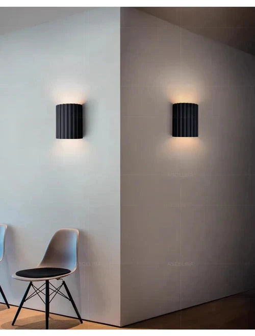 Modern Resin Wall Lamp - ArtisticWave-White-Warm White-Nora Luxe