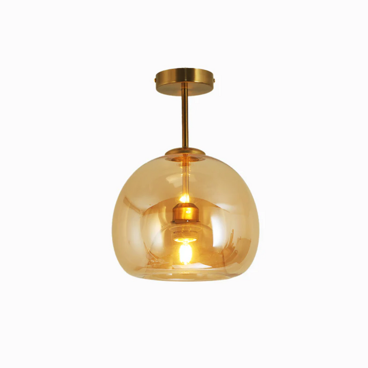 Modern Round LED Ceiling Lamp - Aurelia-Gold-Ceiling Lamps-Nora Luxe