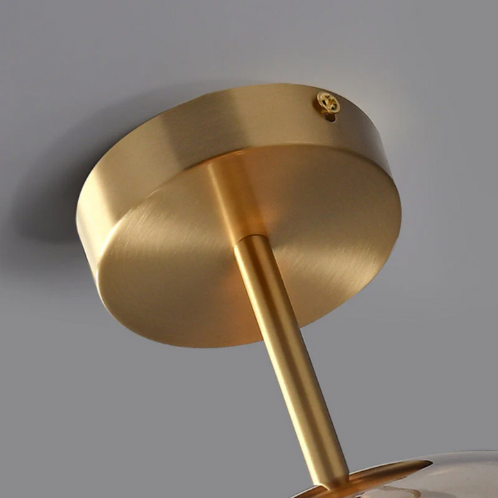 Modern Round LED Ceiling Lamp - Aurelia-Gold-Ceiling Lamps-Nora Luxe