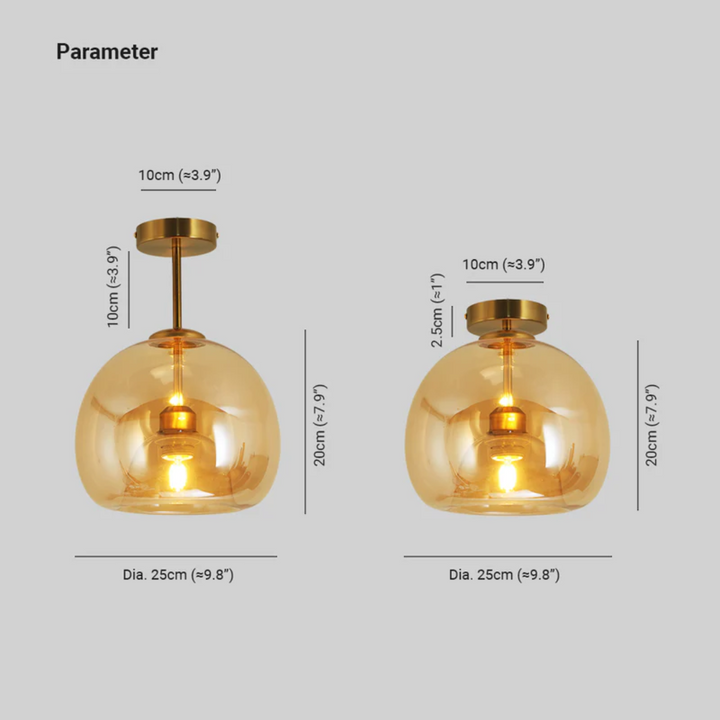 Modern Round LED Ceiling Lamp - Aurelia-Gold-Ceiling Lamps-Nora Luxe