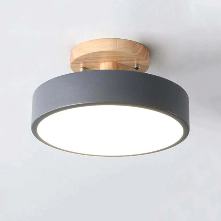 Modern Round LED Ceiling Light - Nova-Gray-Nora Luxe