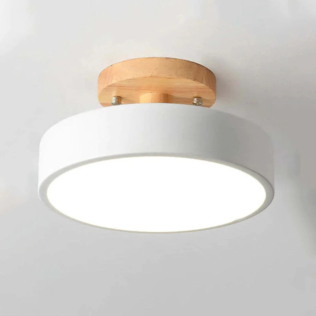 Modern Round LED Ceiling Light - Nova-White-Nora Luxe