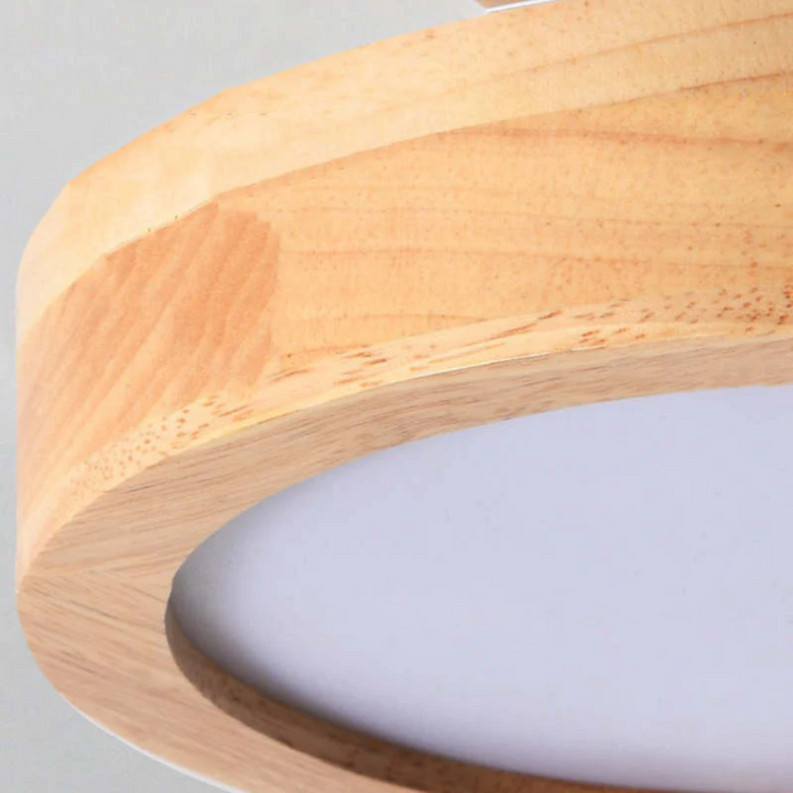 Modern Round LED Ceiling Light - Nova-Wood-Nora Luxe