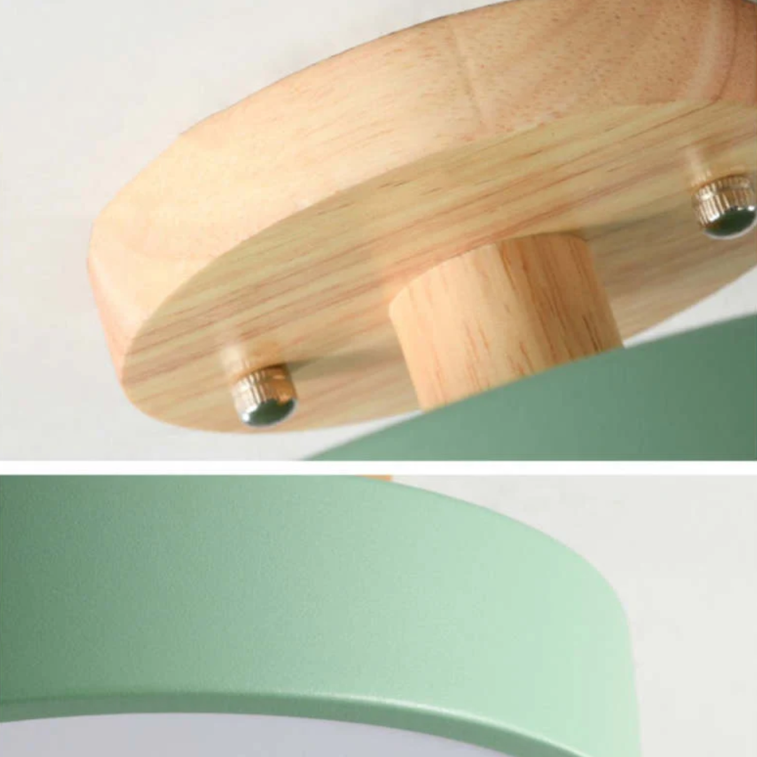 Modern Round LED Ceiling Light - Nova-Wood-Nora Luxe
