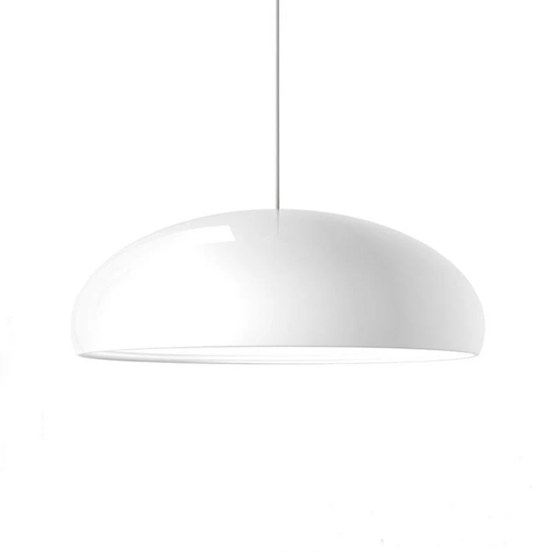 Modern Round LED Pendant Lamp - Serena-Orange-Average 13.78 inches-Nora Luxe