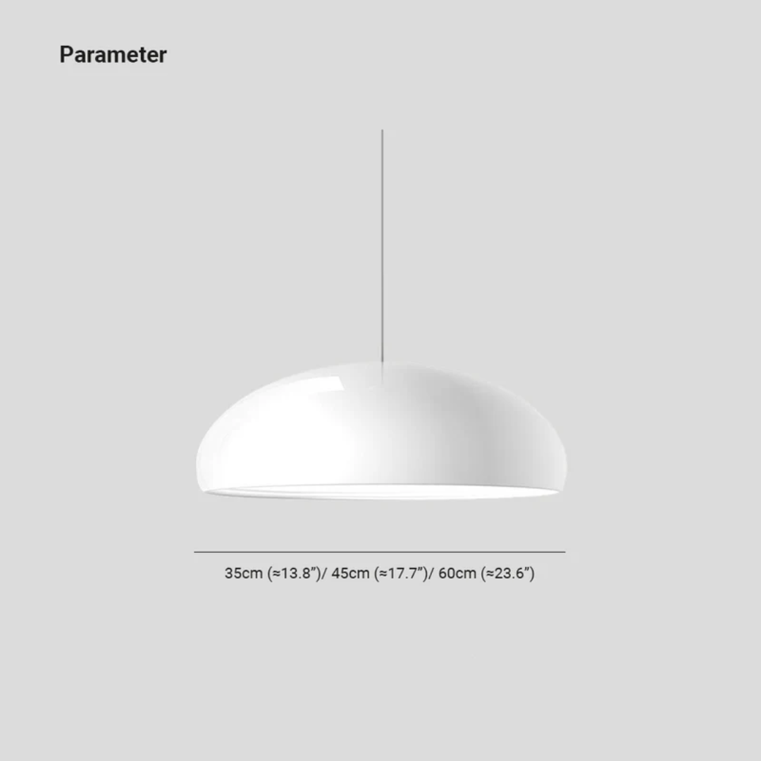 Modern Round LED Pendant Lamp - Serena-Orange-Average 13.78 inches-Nora Luxe