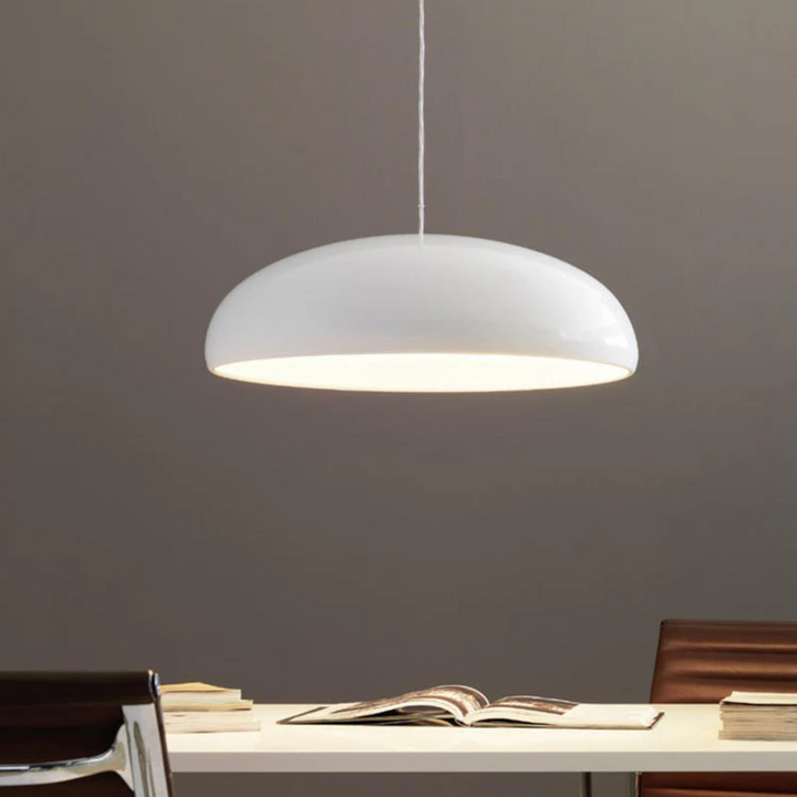 Modern Round LED Pendant Lamp - Serena-Orange-Average 13.78 inches-Nora Luxe