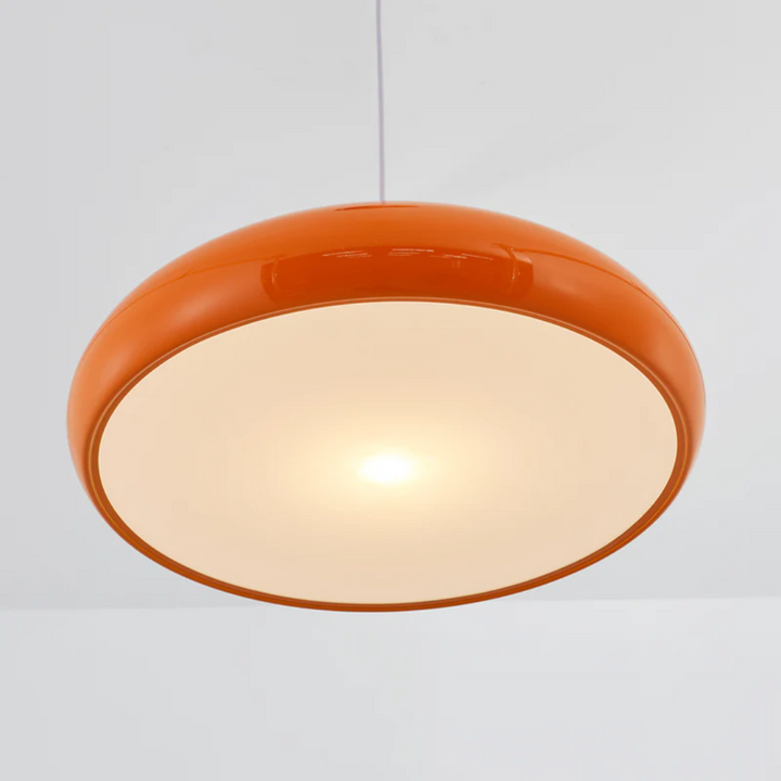 Modern Round LED Pendant Lamp - Serena-Orange-Average 13.78 inches-Nora Luxe