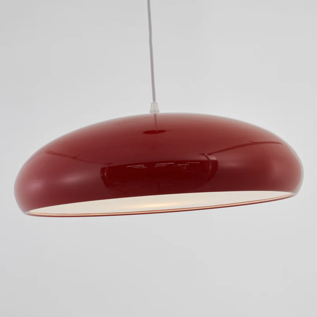 Modern Round LED Pendant Lamp - Serena-Orange-Average 13.78 inches-Nora Luxe