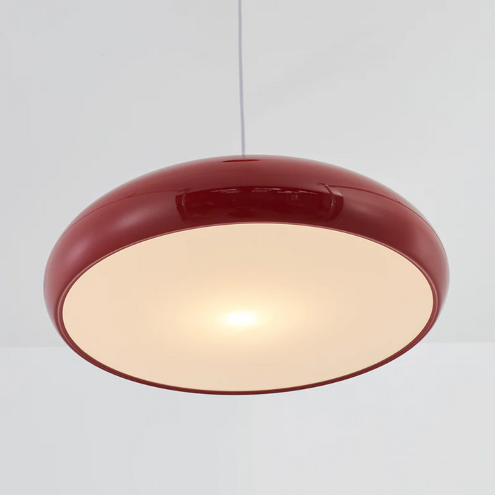 Modern Round LED Pendant Lamp - Serena-Orange-Average 13.78 inches-Nora Luxe