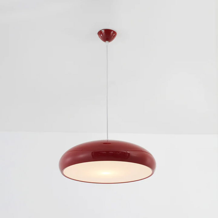 Modern Round LED Pendant Lamp - Serena-Orange-Average 13.78 inches-Nora Luxe