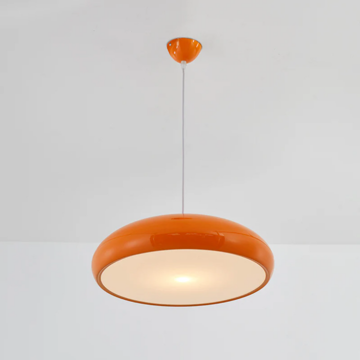 Modern Round LED Pendant Lamp - Serena-Orange-Average 13.78 inches-Nora Luxe