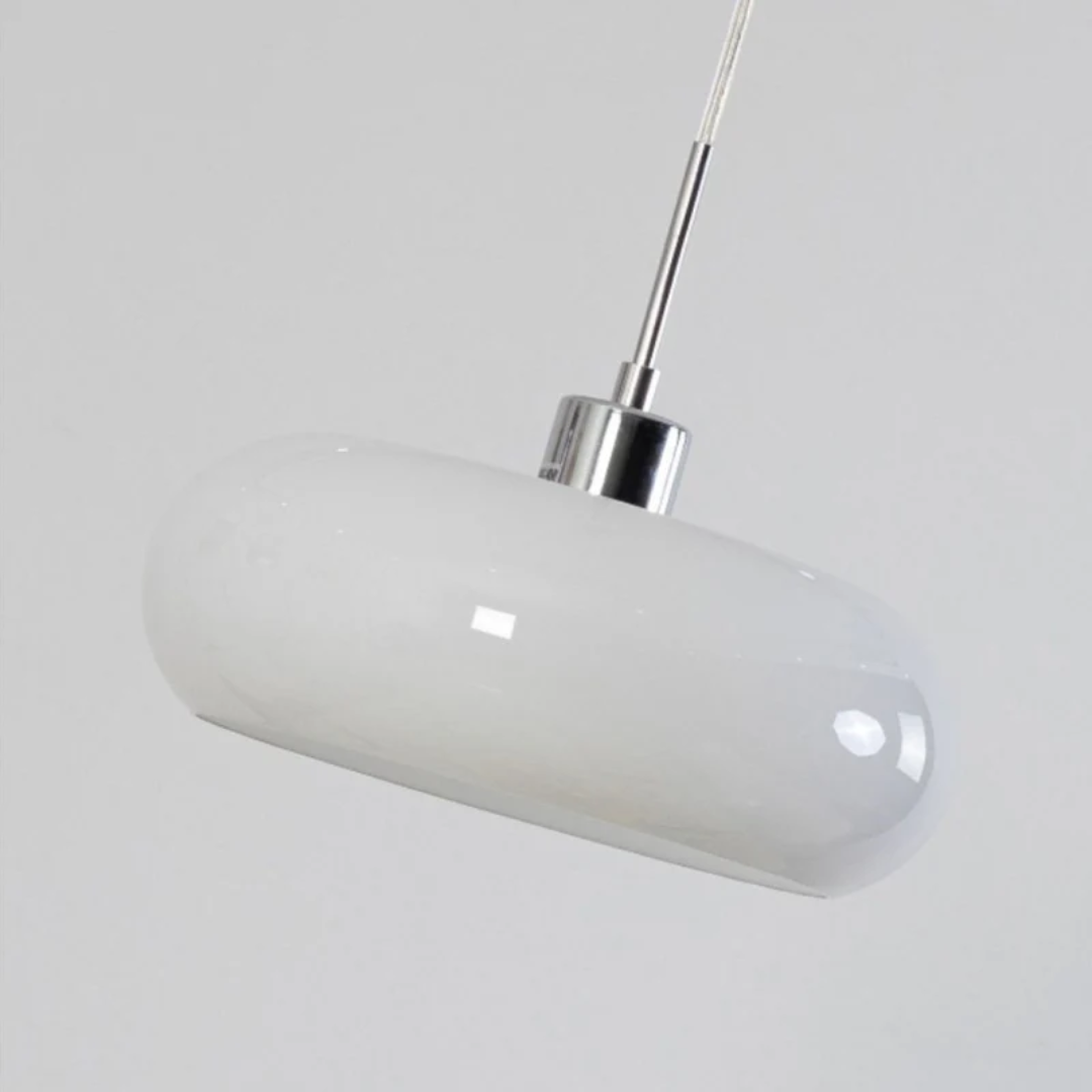 Modern Round LED Pendant Light - RadianceOrb-Orange-Nora Luxe