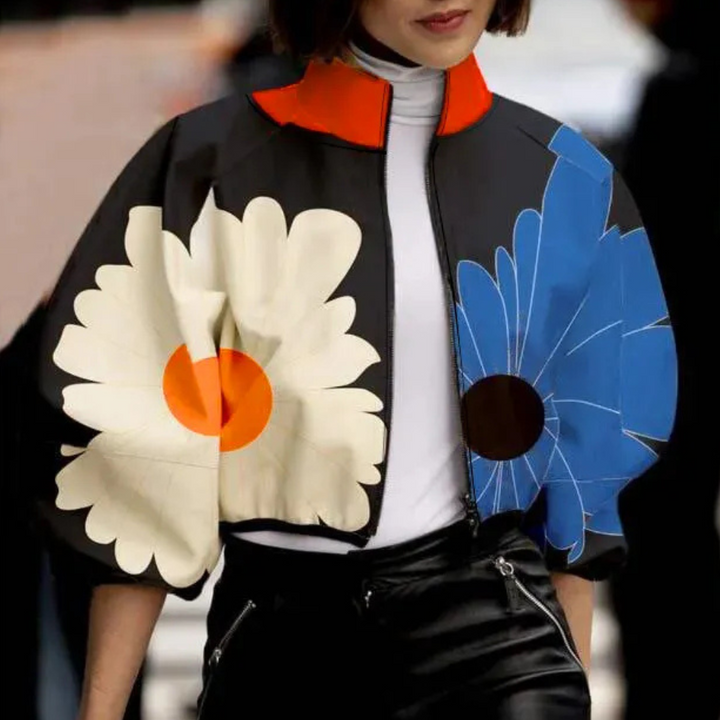 Modern Short Women's Coat - Vesper-Blue-XS-Nora Luxe