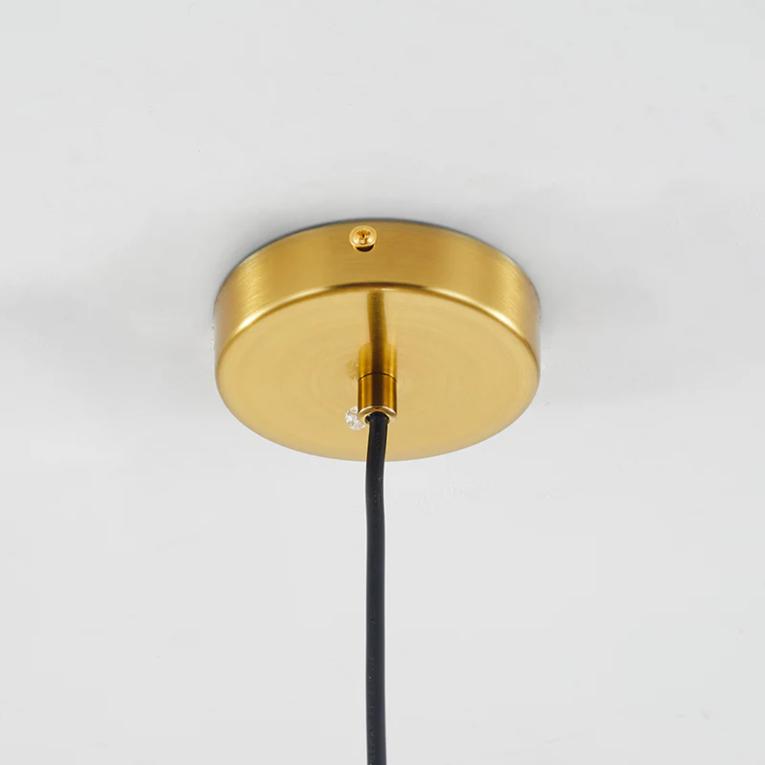 Modern Spherical LED Pendant Light - Aurora Sphere-Amber-5.91 inches-Nora Luxe
