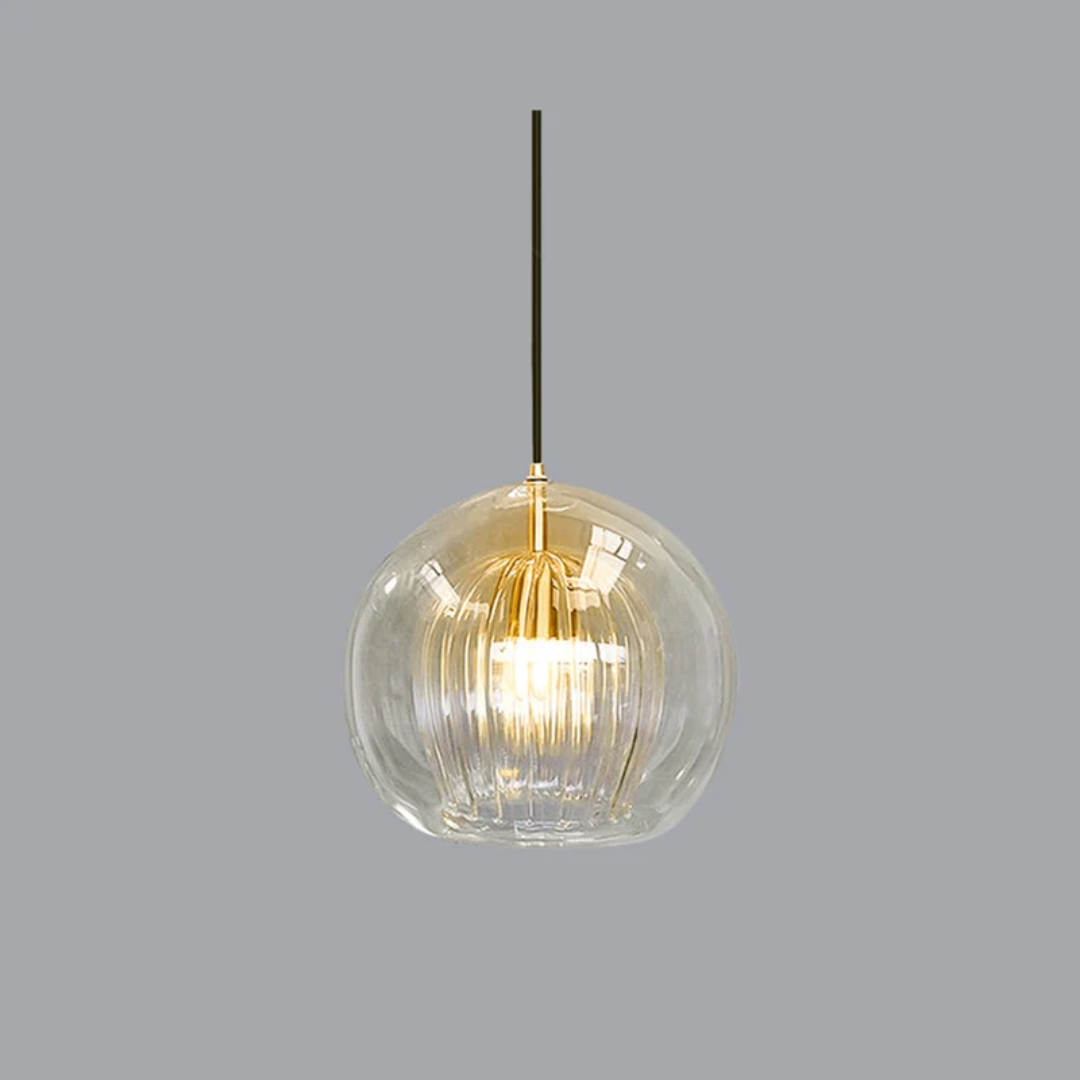 Modern Spherical LED Pendant Light - Aurora Sphere-Transparent-5.91 inches-Nora Luxe