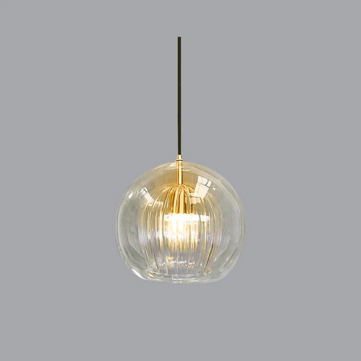 Modern Spherical LED Pendant Light - Aurora Sphere-Transparent-5.91 inches-Nora Luxe