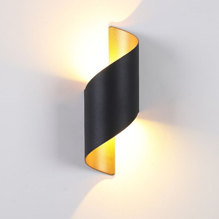 Modern Spiral LED Wall Light - TwistLight-Small-White-Nora Luxe