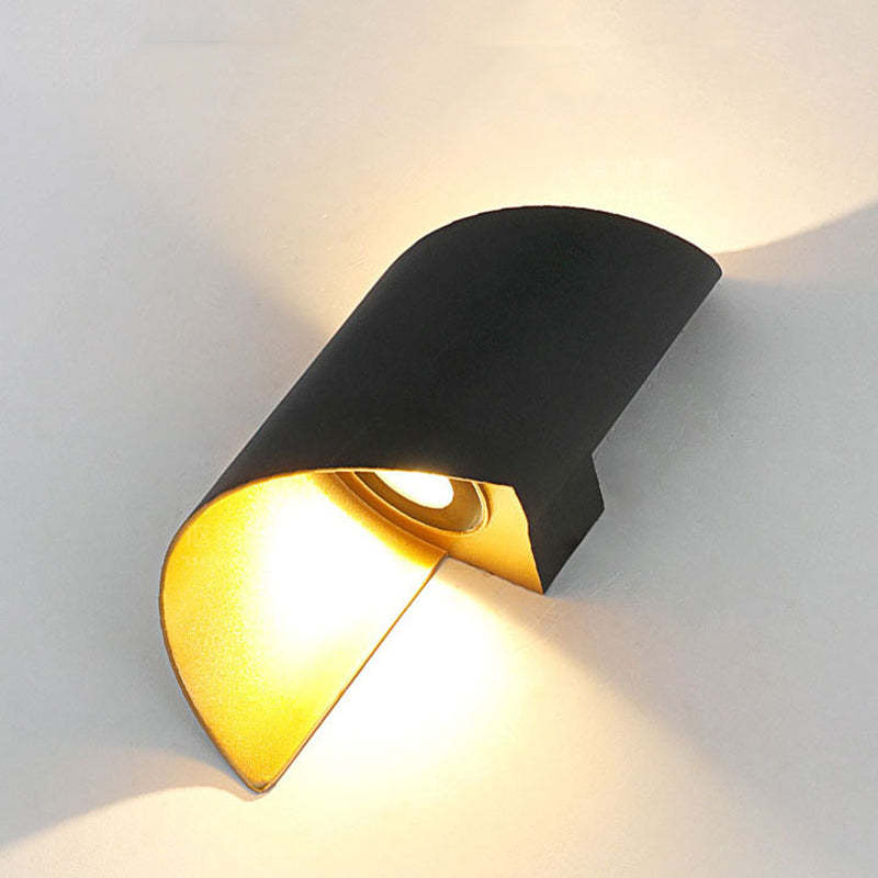 Modern Spiral LED Wall Light - TwistLight-Small-White-Nora Luxe