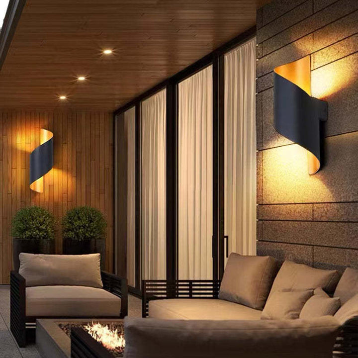 Modern Spiral LED Wall Light - TwistLight-Small-White-Nora Luxe