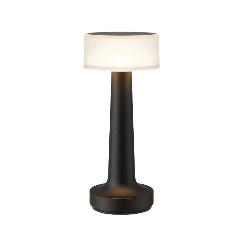 Modern Table Lamp - SleekGlow-Black/Glowing-Nora Luxe