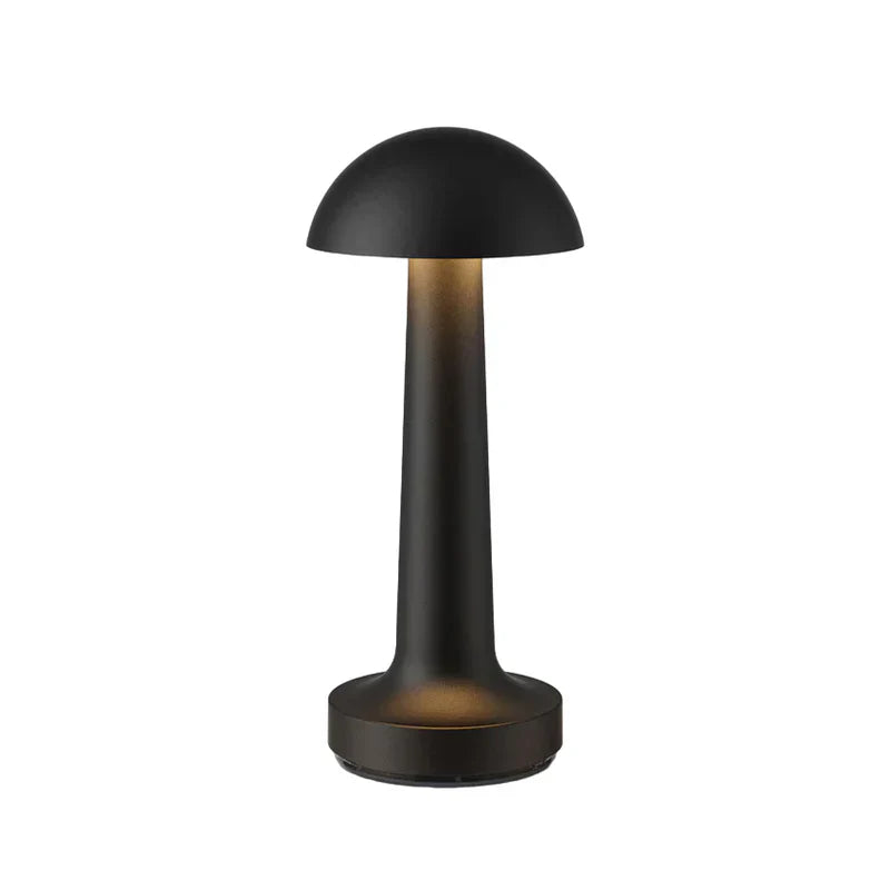 Modern Table Lamp - SleekGlow-Black/Round-Nora Luxe