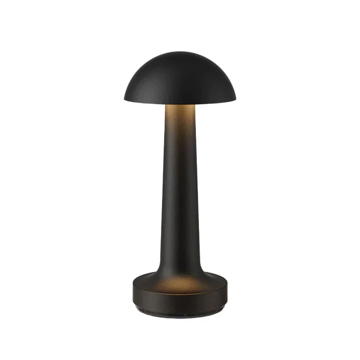 Modern Table Lamp - SleekGlow-Black/Round-Nora Luxe