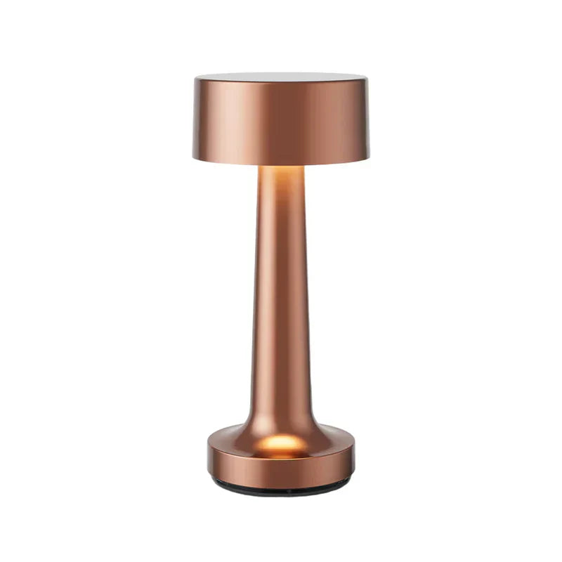 Modern Table Lamp - SleekGlow-Bronze/Cylinder-Nora Luxe