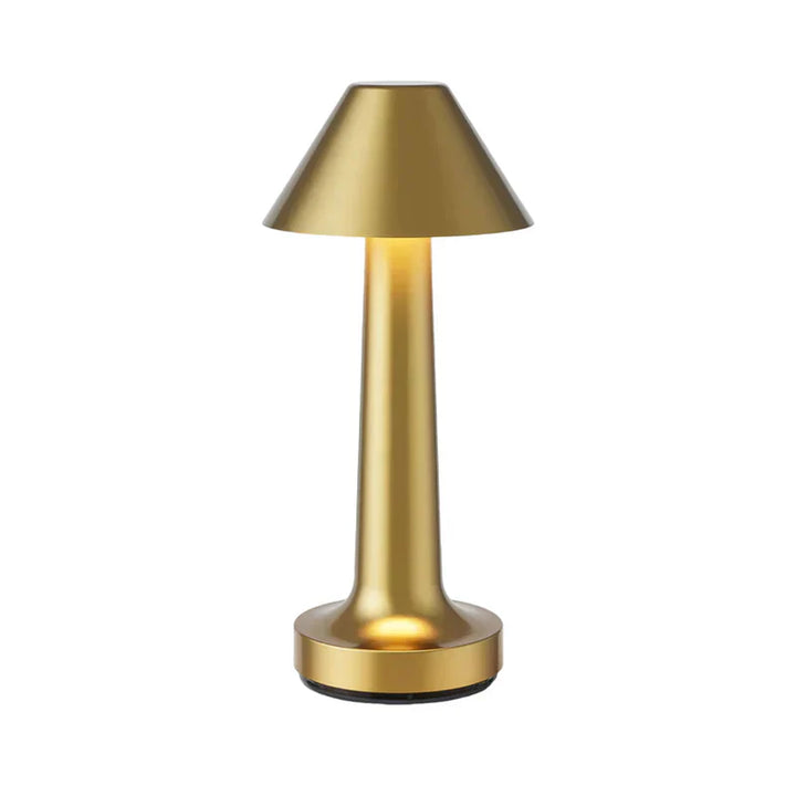 Modern Table Lamp - SleekGlow-Gold/Cylinder-Nora Luxe