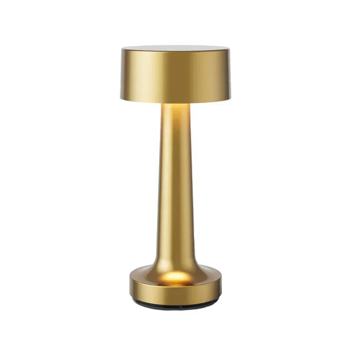 Modern Table Lamp - SleekGlow-Gold/Cylinder-Nora Luxe