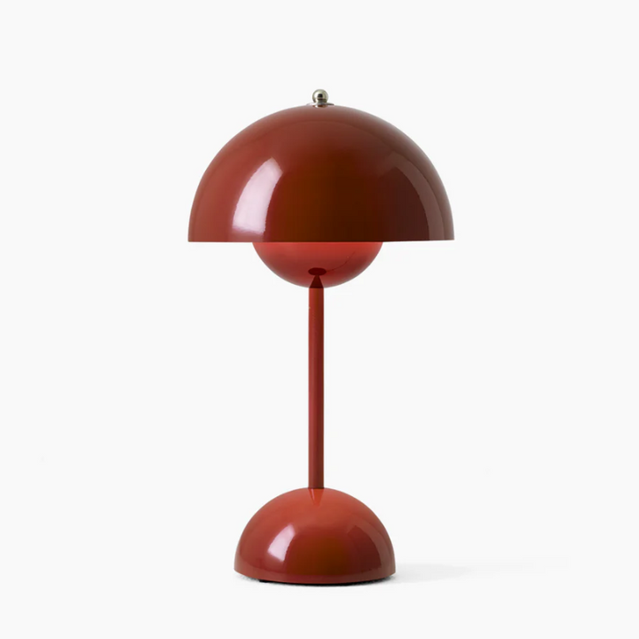 Modern Touch Sensitive Table Lamp - LumiTouch-Red-Brown-Nora Luxe