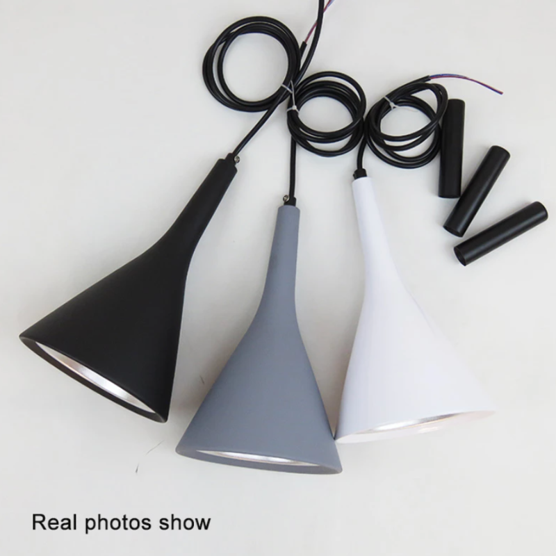 Modern Triangle Pendant Lamp - Trionda-Black-Nora Luxe