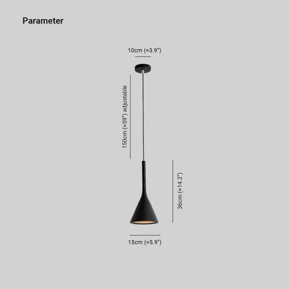 Modern Triangle Pendant Lamp - Trionda-Black-Nora Luxe