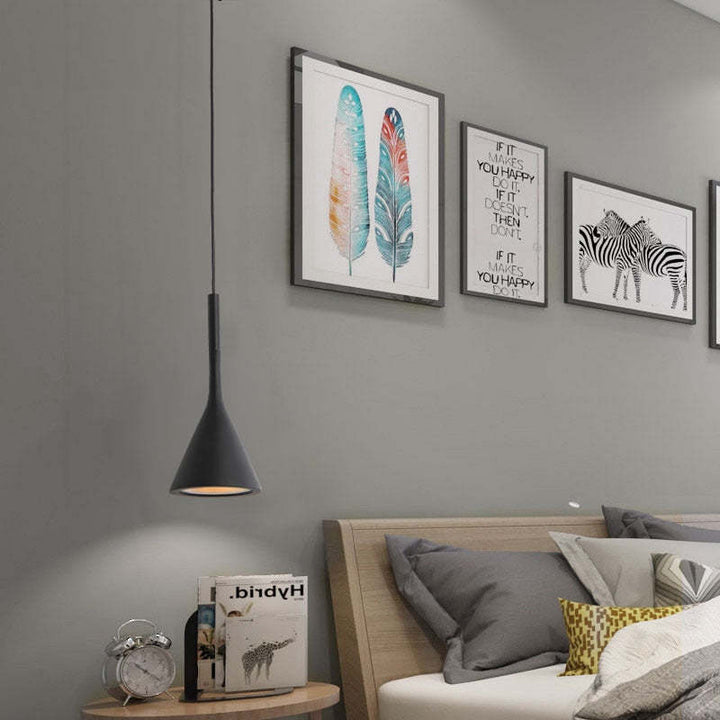 Modern Triangle Pendant Lamp - Trionda-Black-Nora Luxe