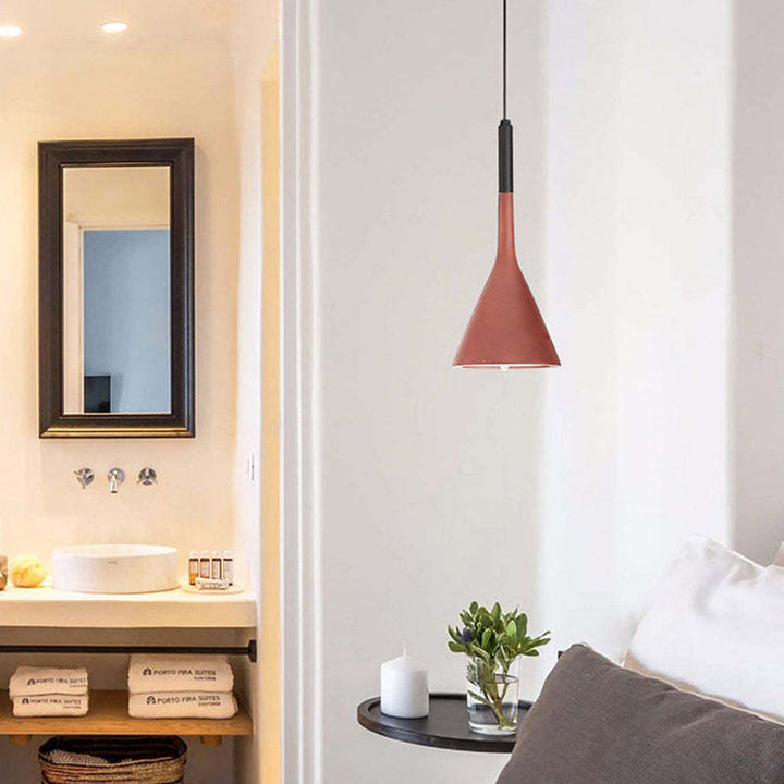 Modern Triangle Pendant Lamp - Trionda-Pink-Nora Luxe